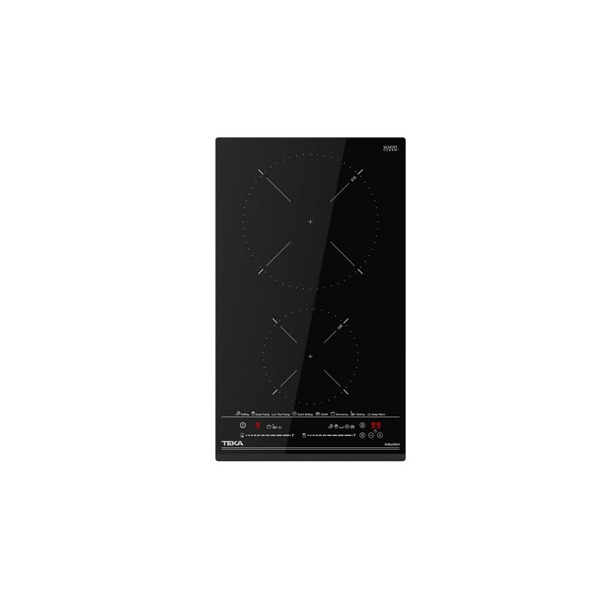 Placa Modular de Indução Teka IZC32600 MST BK Touch Control Multislider com 2 Zonas e de 30 cm - Preto Preto-2