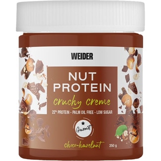 Nut Protein crema de cacao proteica y crujiente para untar de avellanas y cacao bote 250 g baja en azúcares y sin aceite de palma - Weider