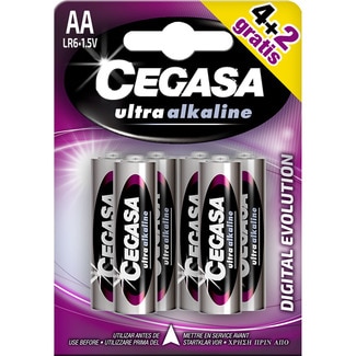 Evolution pila ultra alcalina AA (LR6) 1,5v blister 4 unidades - Cegasa