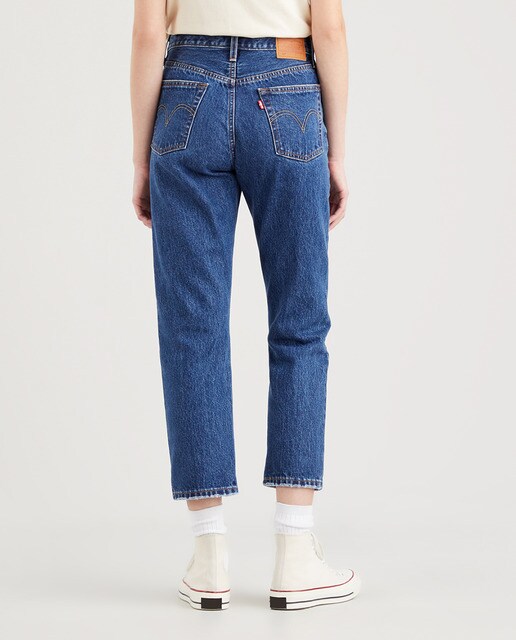 Vaquero de mujer 501® Crop recto lavado oscuro · Levi's · El Corte Inglés