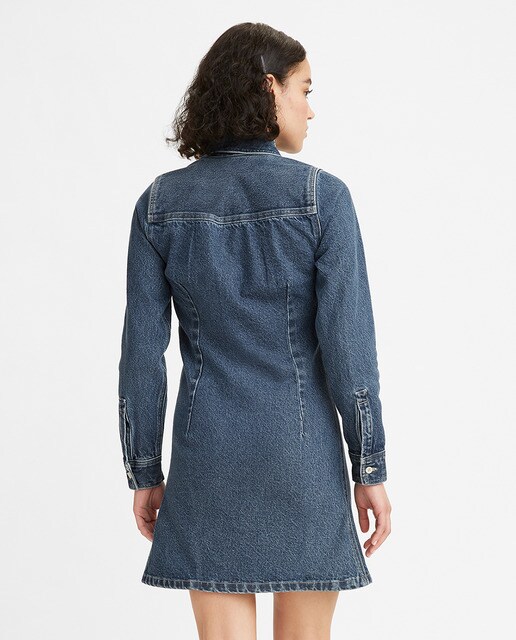 Vestido vaquero de manga larga, lavado oscuro · Levi's · El Corte Inglés