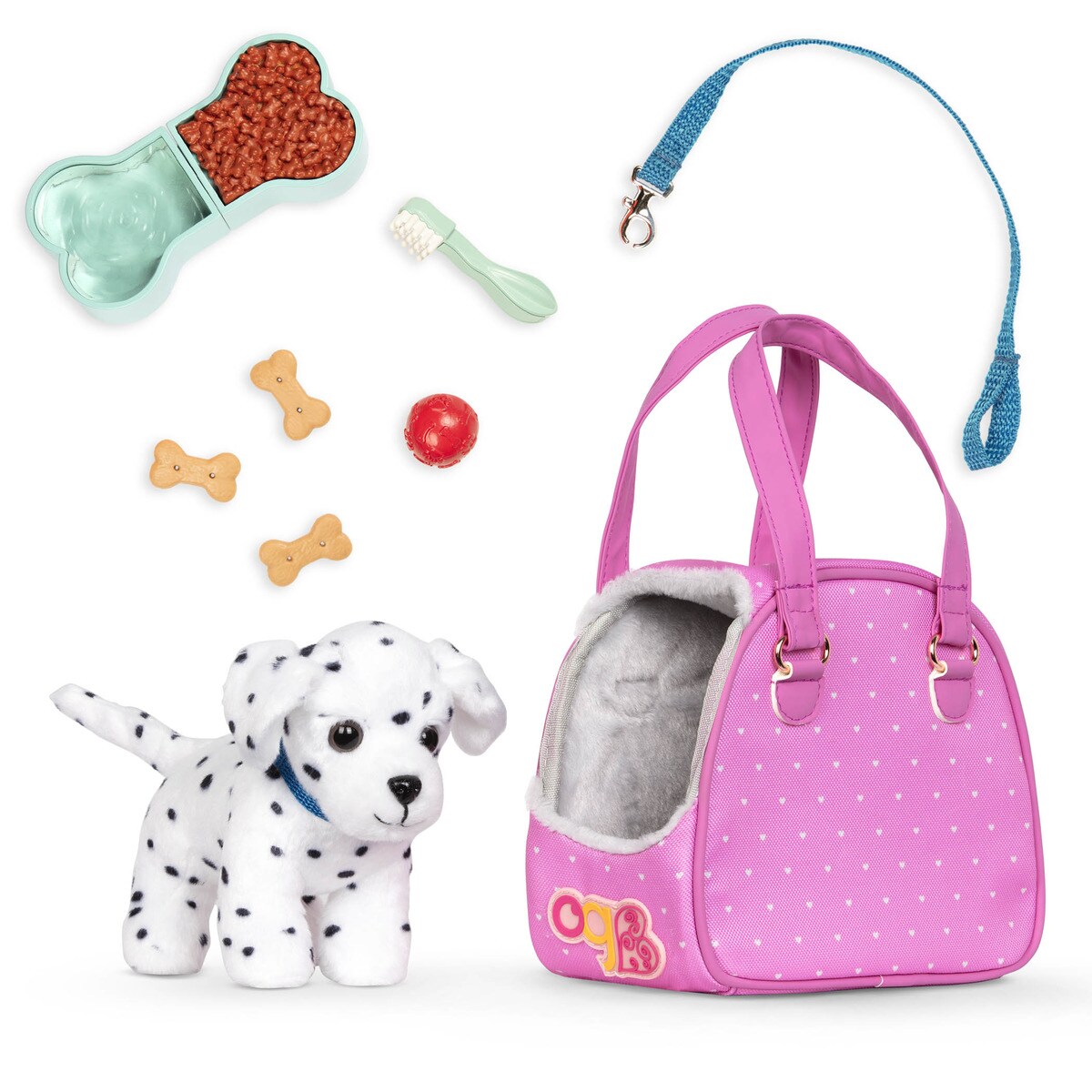 Perrito dalmata con bolso y accesorios OUR GENERATION 2