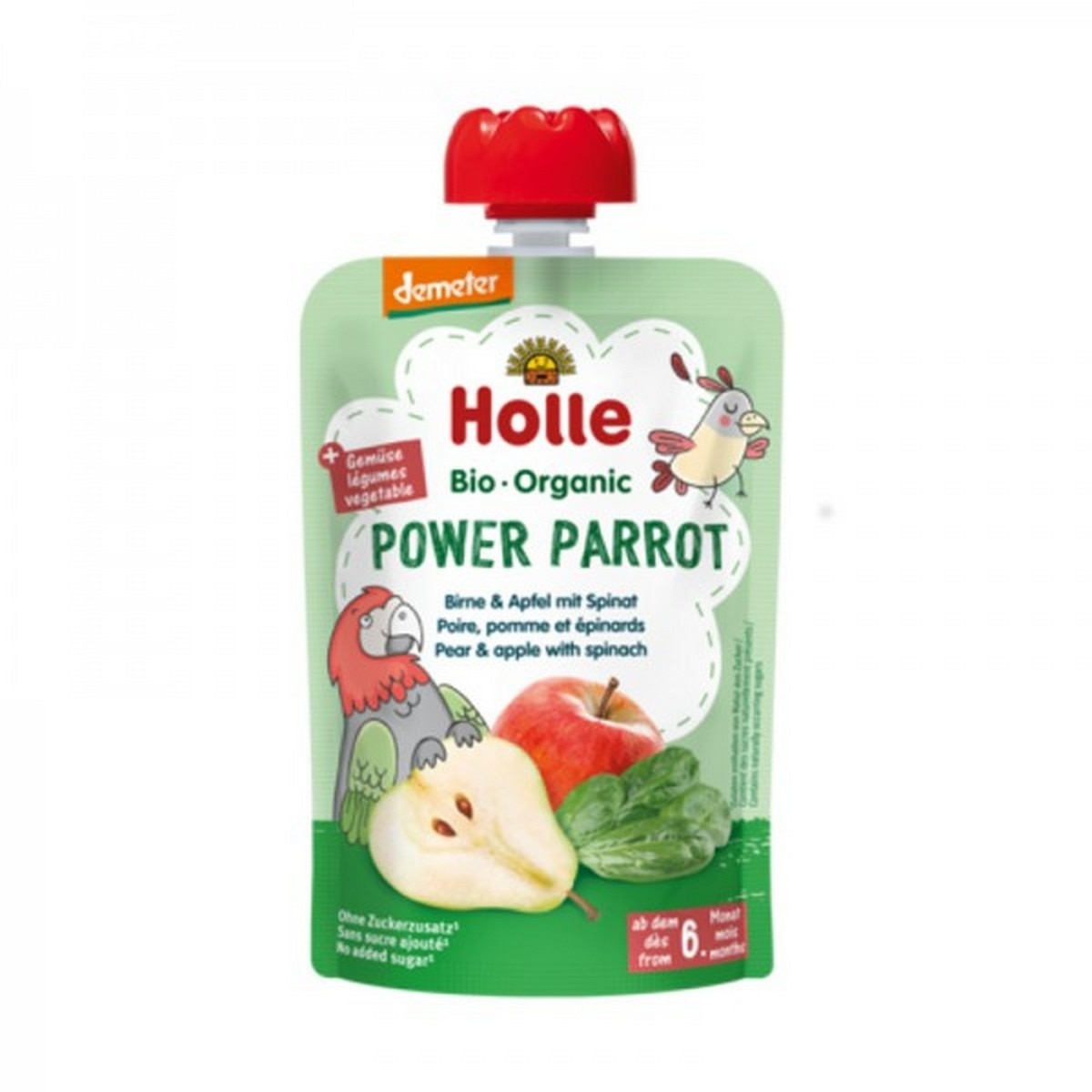 Imagem 0 de Smoothie Pure Fruit de Pêra, Maçã e Espinafre 100g Holle