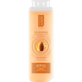 gel de baño nutritivo de almendras y miel ph neutro para piel seca y sensible botella 750 ml - Veckia