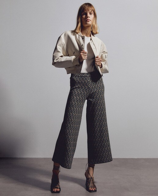 Pantalón jacquard geométrico · Sfera · El Corte Inglés