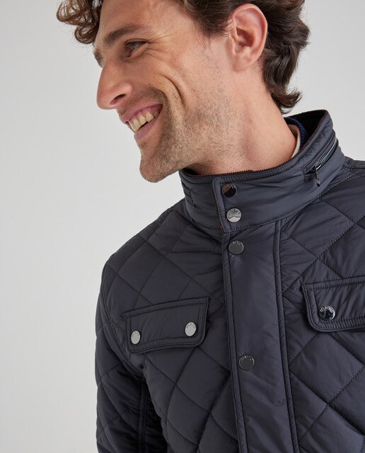 Cazadora Husky de hombre guateado gris con apliques de pana · Mirto · El  Corte Inglés
