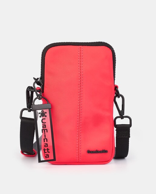 Bolso para móvil liso en coral con tarjetero interior · Caminatta · El  Corte Inglés