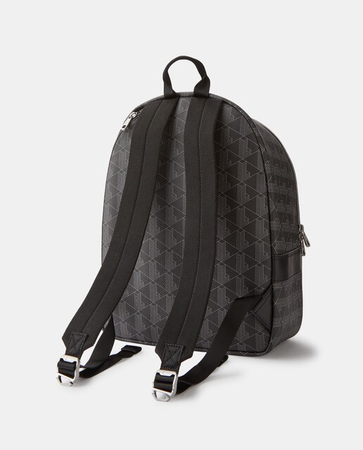 Mochila de color negro con cremallera y espacio para el portátil · Lacoste  · El Corte Inglés