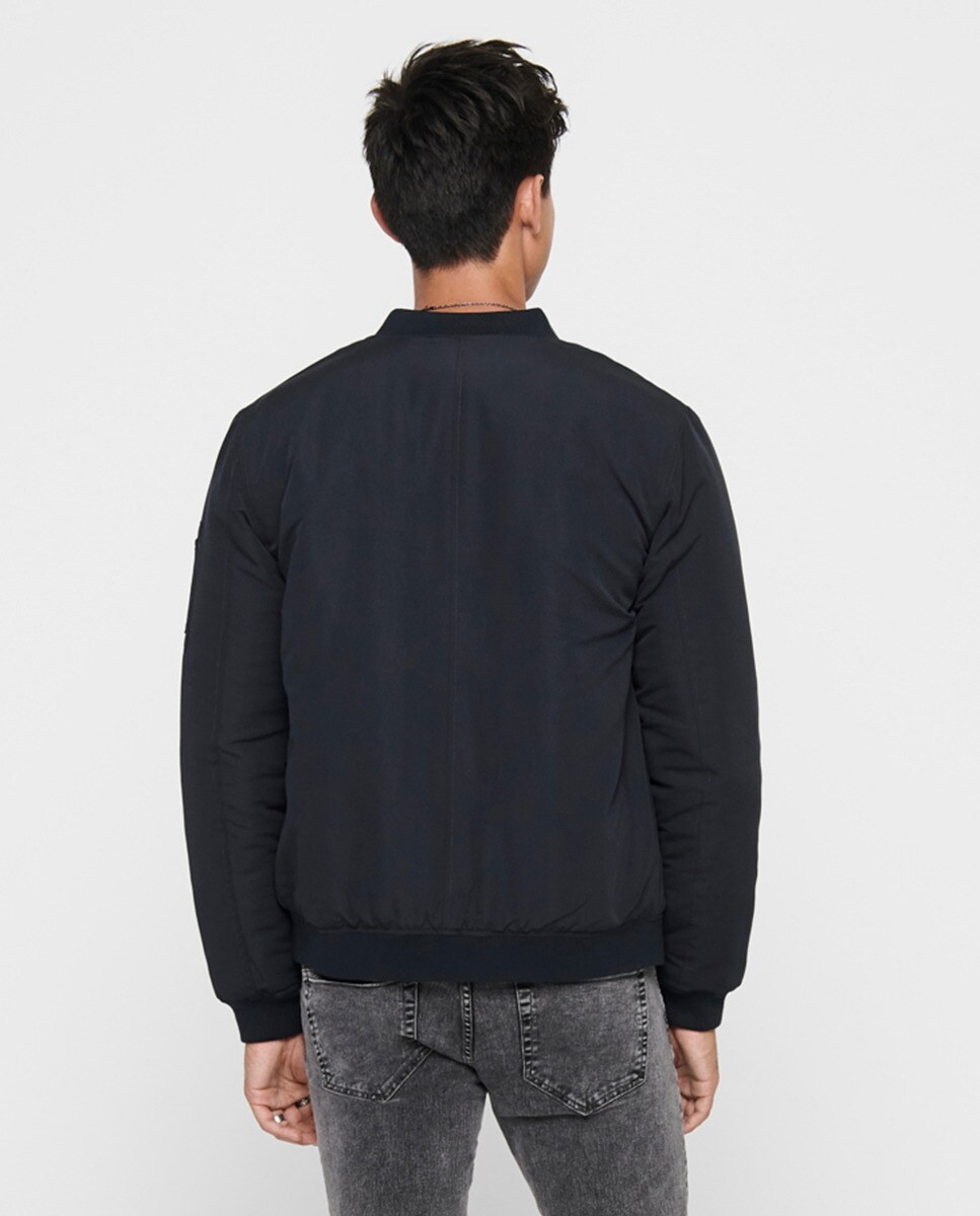 Cazadora bómber de hombre azul marino · Only \u0026 Sons · El Corte Inglés
