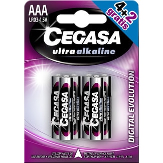 pila ultra alcalina AAA (LR03) 1,5v Digital Evolution blister 4 unidades - Cegasa