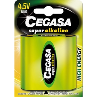 pila super alcalina (3LR12) 4,5 v blister 1 unidad - Cegasa
