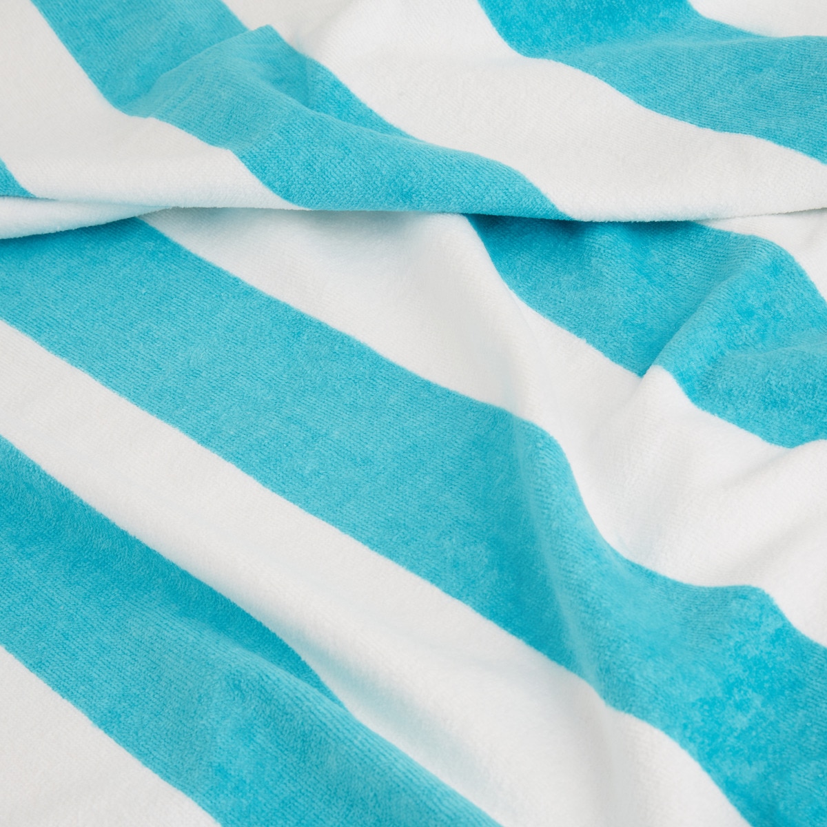 Toalla de playa algodón Biarritz Basics El Corte Inglés Azul Turquesa-3