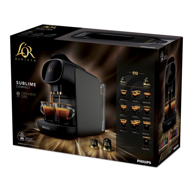 Cafetera de capsulas automática Philips L'OR Barista Sublime LM9012/25 con  50 cápsulas de café LÒR de regalo en el interior · El Corte Inglés