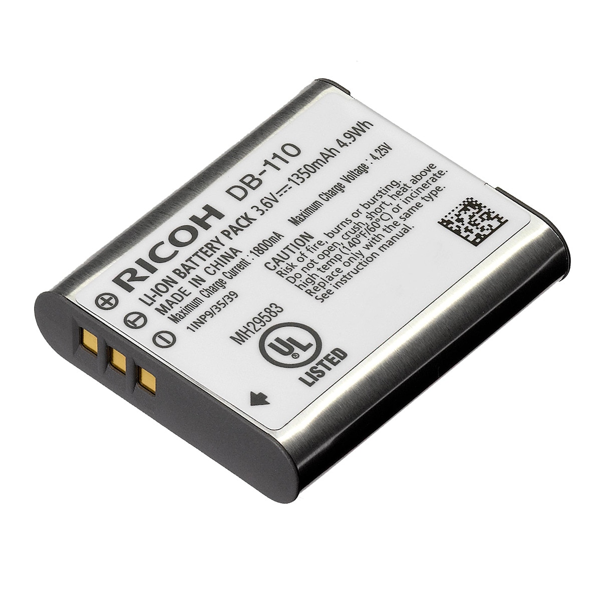 Batería recargable Ricoh BJ-11 para baterias DB-110 Negro-1