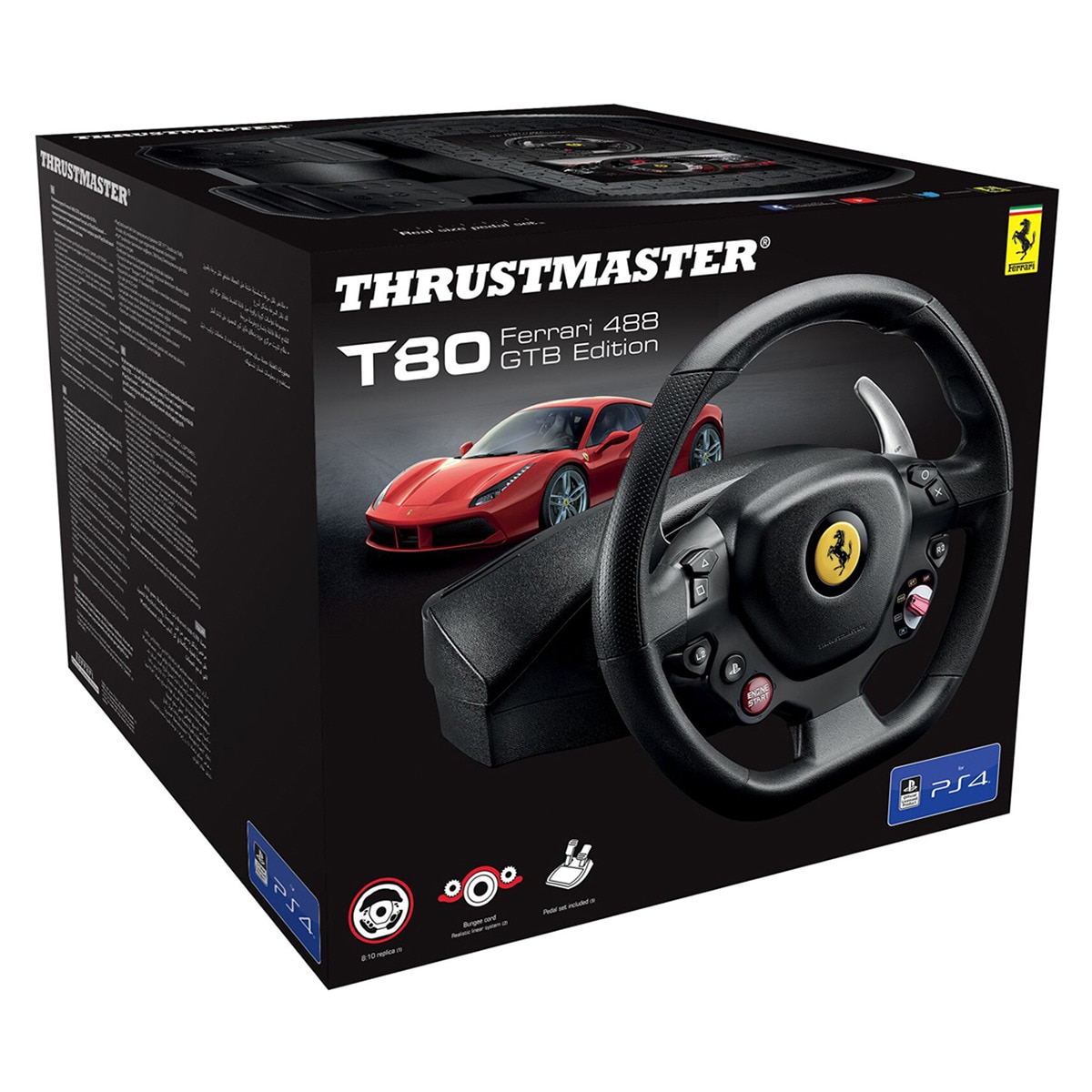 Volante Thrustmaster T80 RW Ferrari 488 GTB - PC/PS4 4