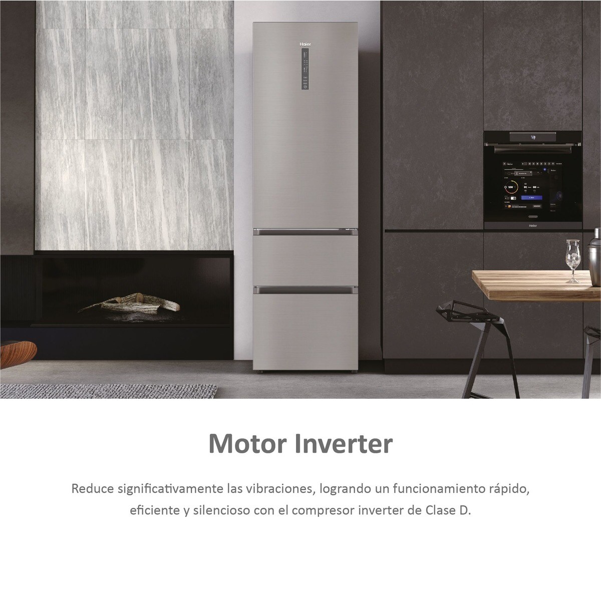 Frigorífico Combi Haier Total No Frost 3D 60 Series 3 - A3FE837CHJ Inox-12