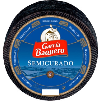queso semicurado mezcla graso elaborado con leche pasteurizada peso aproximado pieza 3,35 kg - Garcia Baquero