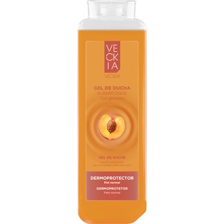 gel de baño Dermoprotector Albaricoque con glicerina para piel normal botella 750 ml - Veckia