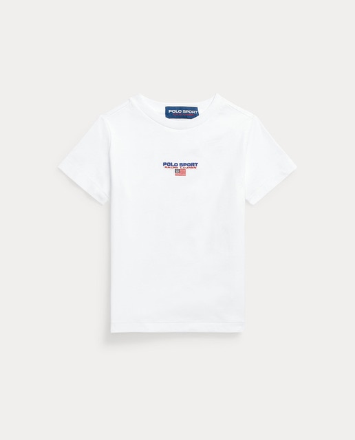 Imagen 0 de Camiseta de niño en blanco Polo Sport