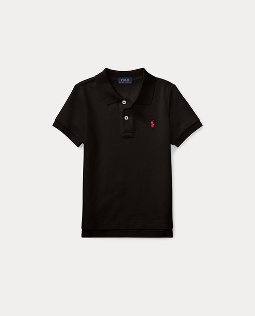 Imagen 0 de Polo de niño en negro con logo