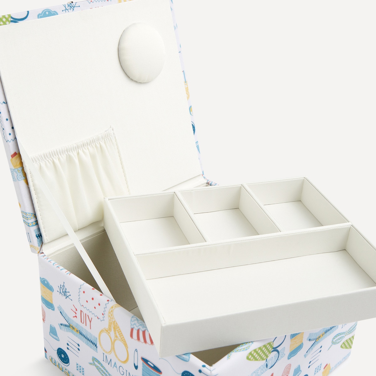 Caixa de costura cofre Diy Multicolor-4