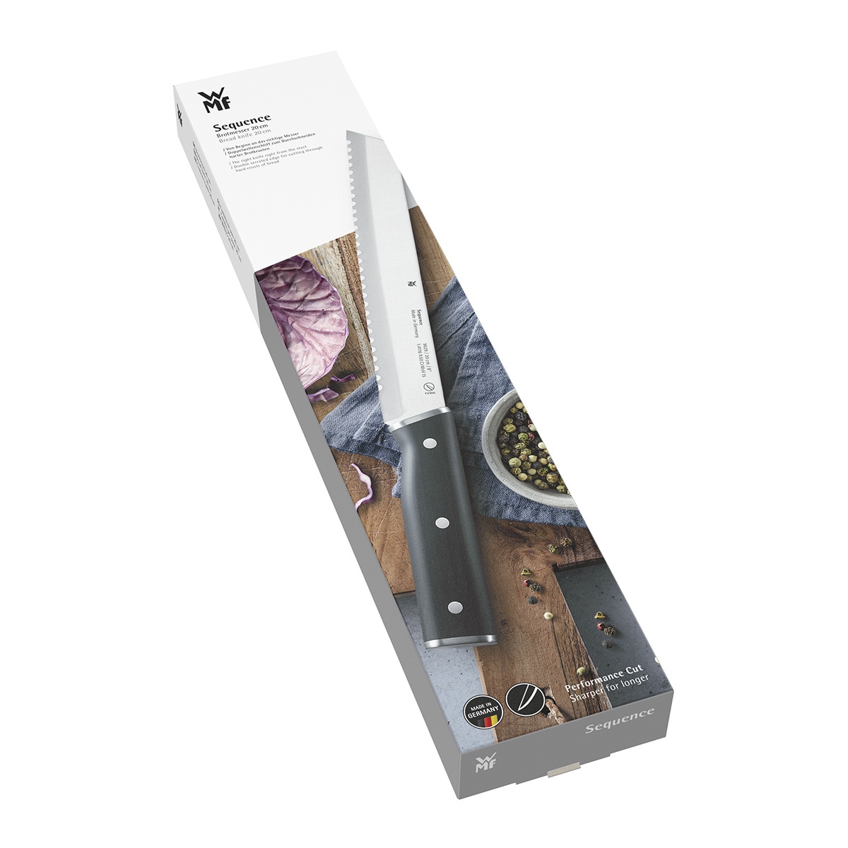 Cuchillo de pan Sequence WMF Negro-2