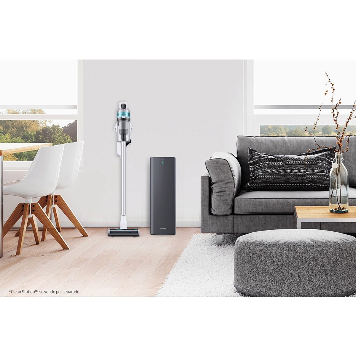 Aspirador de escoba recargable Samsung Jet 70 con motor digital inverter y  sin cable · El Corte Inglés