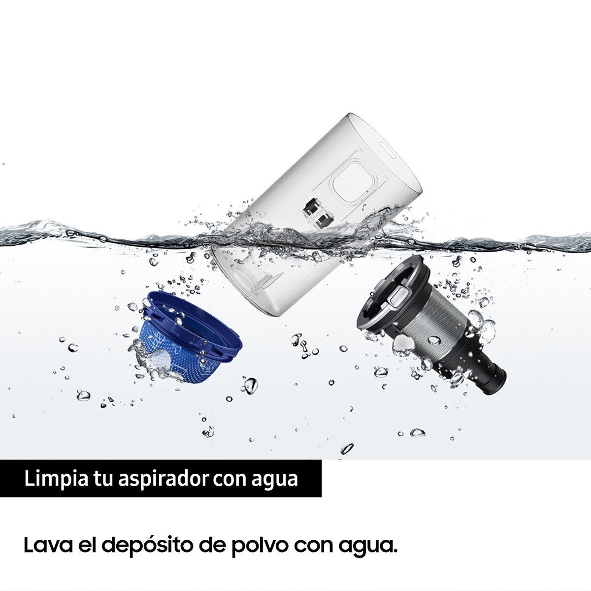 Aspirador de escoba recargable Samsung Jet 90 con sistema de filtración  multicapa y sin cable · El Corte Inglés