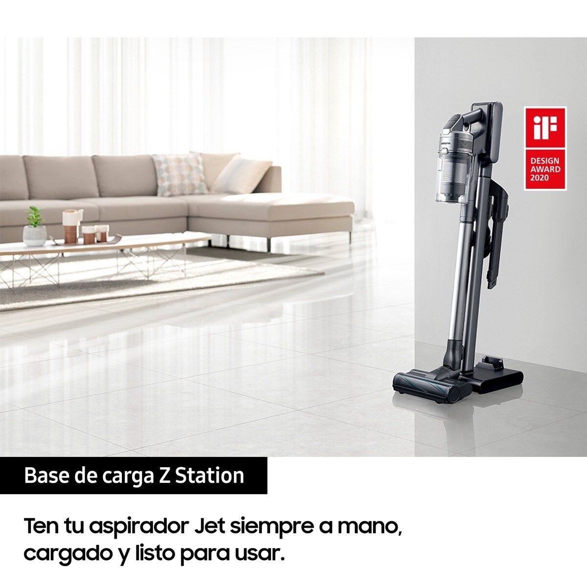 Aspirador de escoba recargable Samsung Jet 90 con sistema de filtración  multicapa y sin cable · El Corte Inglés