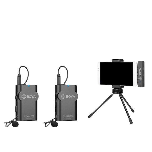 Imagen 0 de Sistema de micrófono inalámbrico 2.4 G (transmisor + receptor) BOYA BY-WM4 PRO-K5