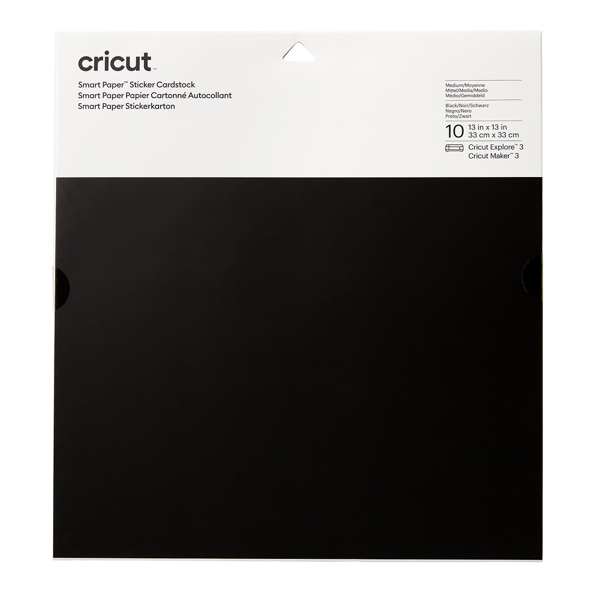 Imagen 0 de Cartulina Smart Adhesiva 33x33cm 10 unidades (Negro)