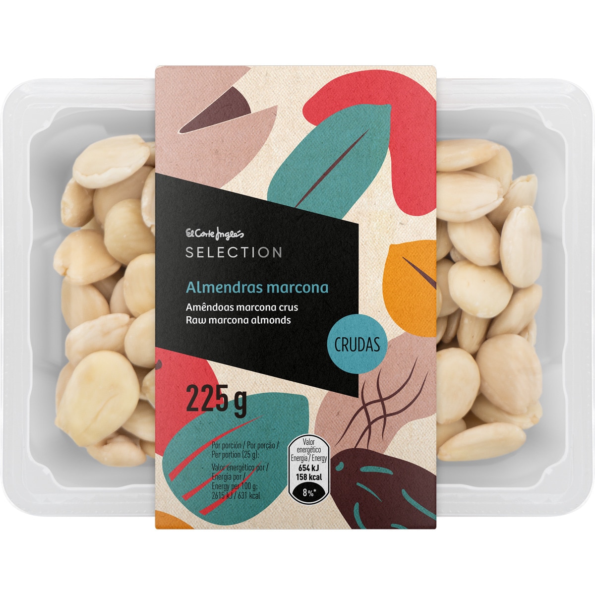 almendra marcona cruda tarrina 225 g