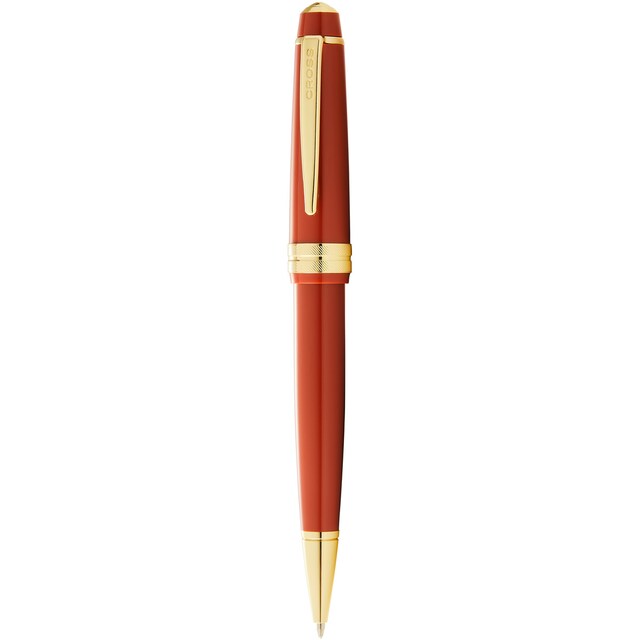 Imagen 0 de Bolígrafo Bailey Light™ Ámbar con detalles en oro
