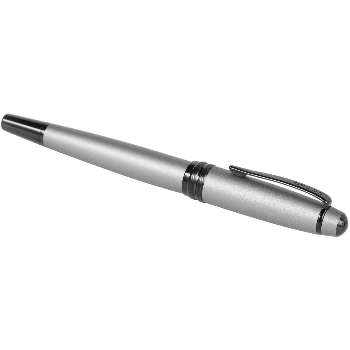 Caneta de Tinta Cinzenta Mate Cross Bailey com Ponta Fina em Aço Inoxidável 5