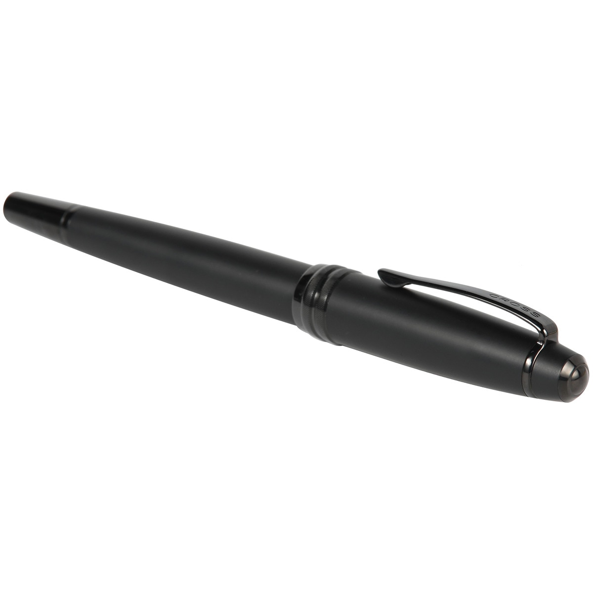 Pluma Estilográfica con Plumín Fino de Acero Inoxidable Cross Bailey Negro Mate 5