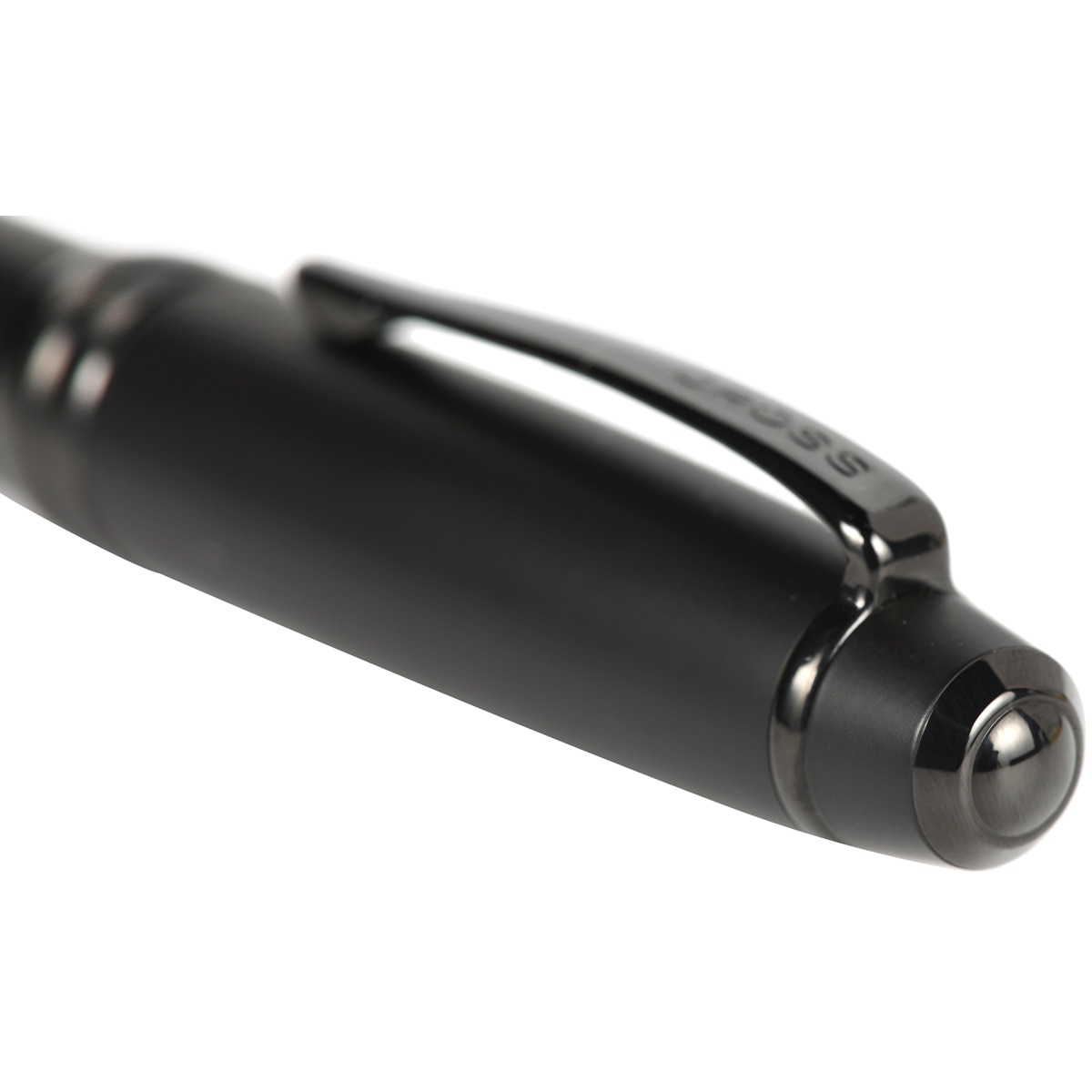 Pluma Estilográfica con Plumín Fino de Acero Inoxidable Cross Bailey Negro Mate 4