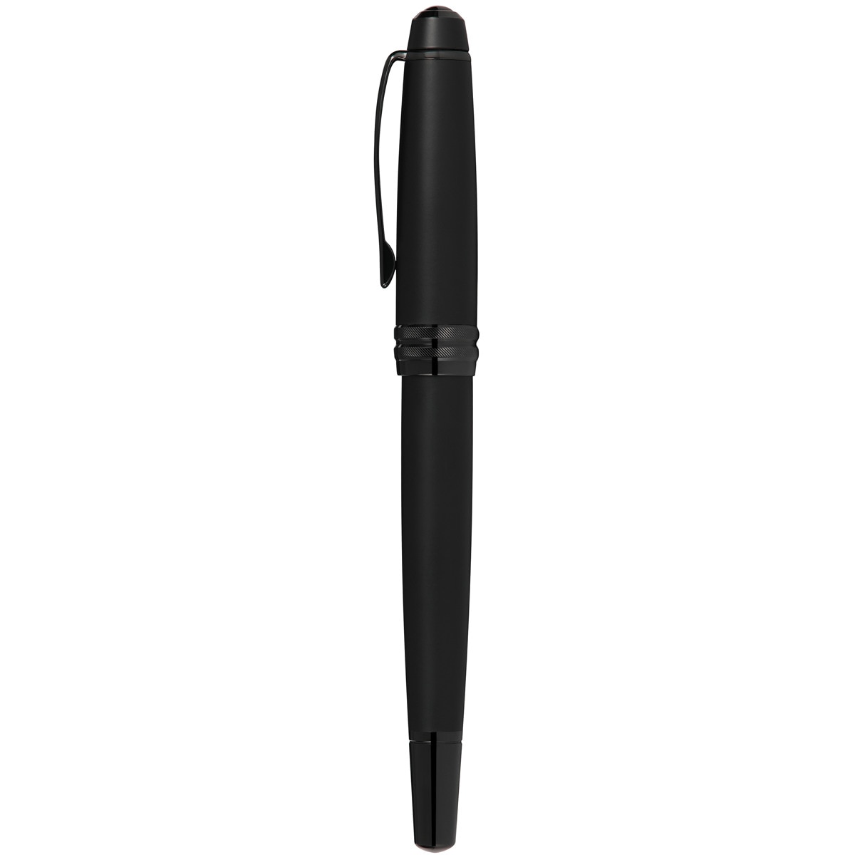 Pluma Estilográfica con Plumín Fino de Acero Inoxidable Cross Bailey Negro Mate 3