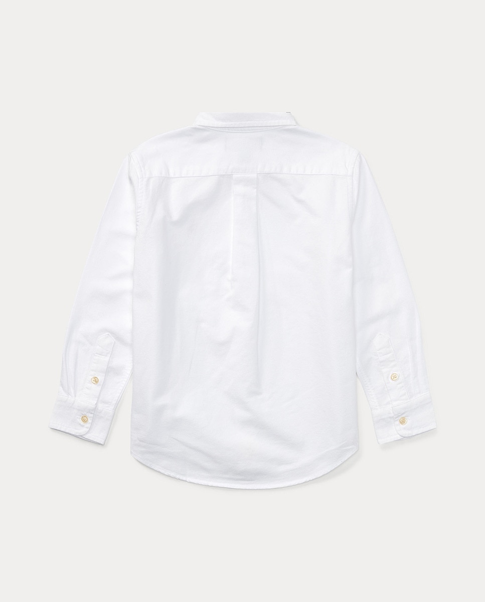 Camisa de Criança de Algodão - Branco Branco-2