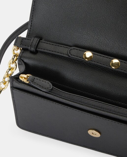 Bandolera pequeña de mujer Lauren Ralph Lauren Winston de piel vacuna en  negro · Lauren Ralph Lauren · El Corte Inglés