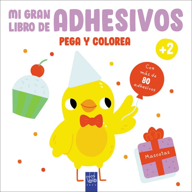 Imagen 0 de Mi gran libro de adhesivos pega y colorea. Mascotas  (Tapa blanda)