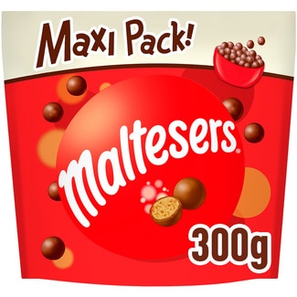 XL bolitas de chocolate rellenas de leche malteada bolsa 300 g - Maltesers