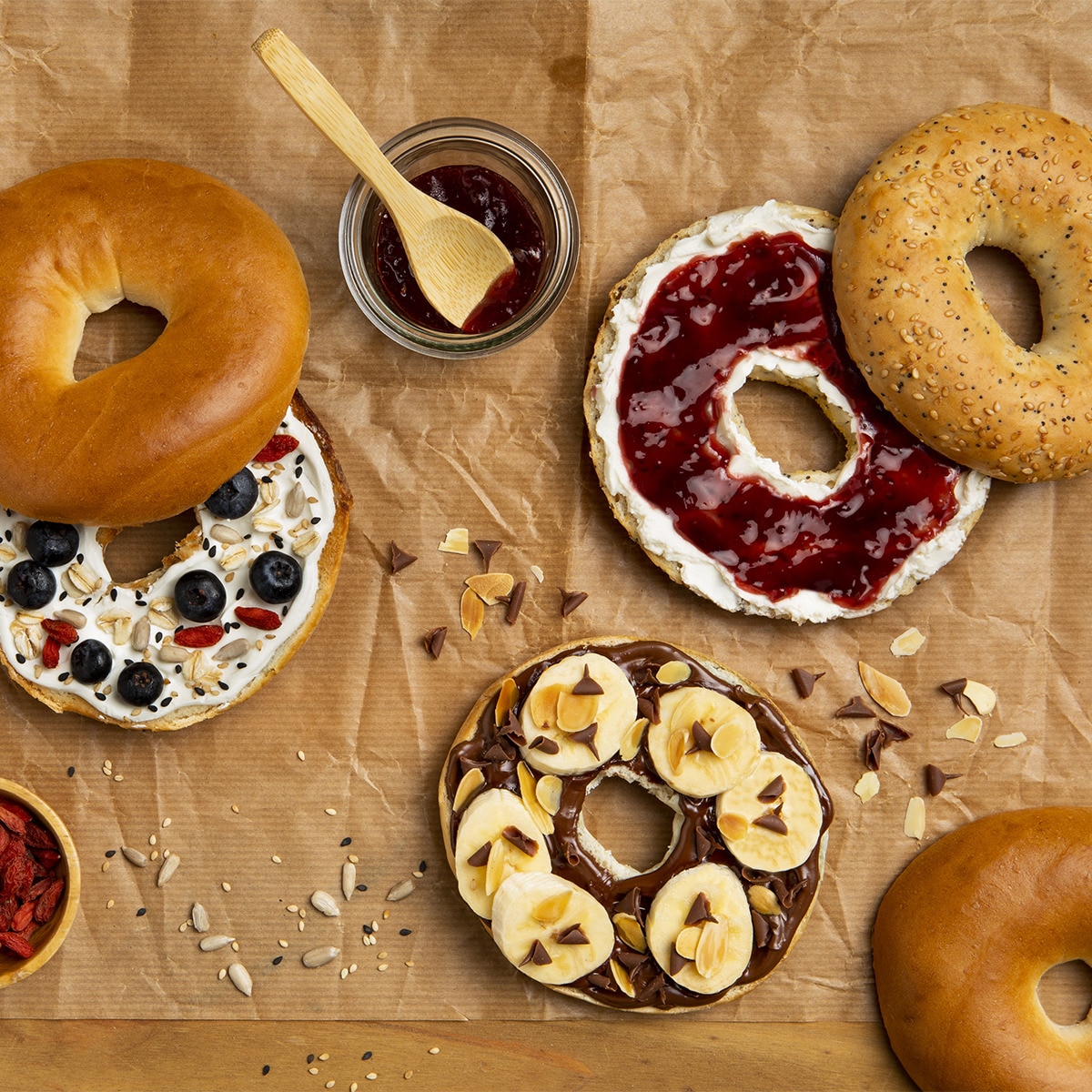 Comprar Bagels clásicos 4 unidades bolsa 300 g · BIMBO · Supermercado