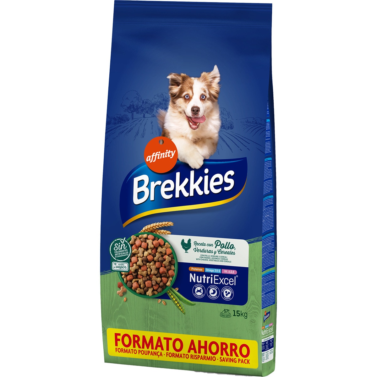 pienso para perros adultos con pollo verduras y cereales saco 15 kg