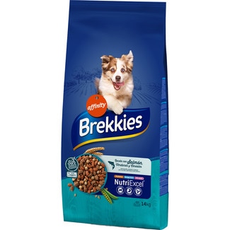 pienso para perros adultos con salmón verduras y cereales saco 14 kg - Brekkies
