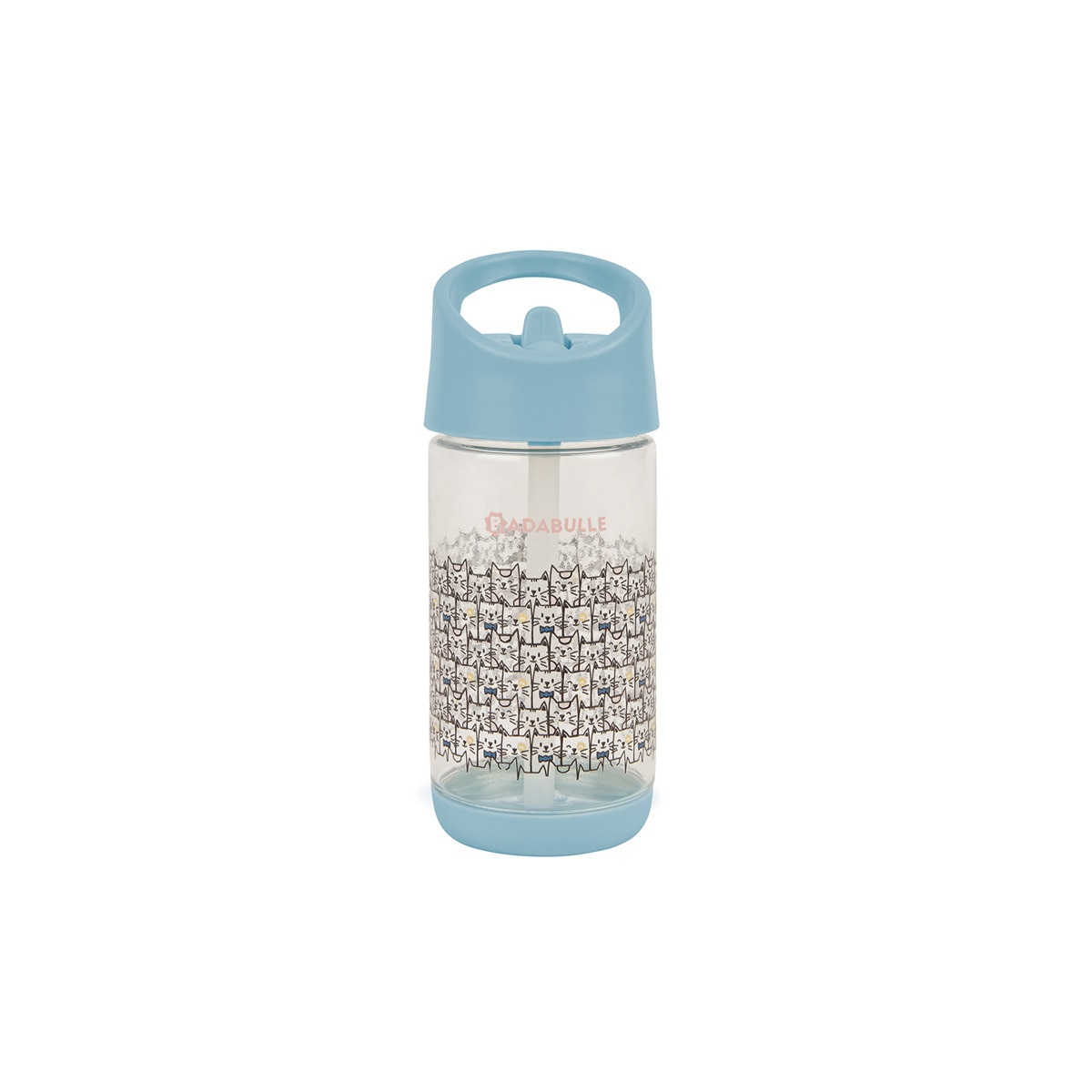 Imagen 0 de Botella con pajita Badabulle azul