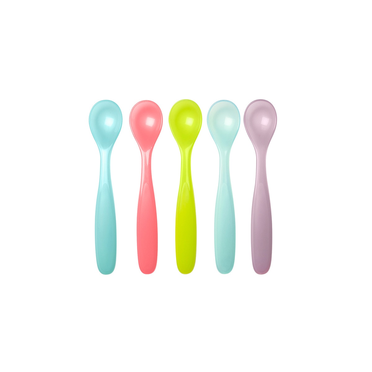 Juego de 5 Cucharas flexibles Badabulle pastel Multicolor-1