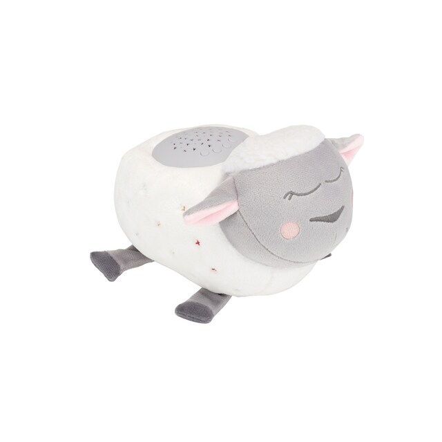 Imagen 0 de Lámpara Badabulle y Proyector Oveja peluche blanca/gris