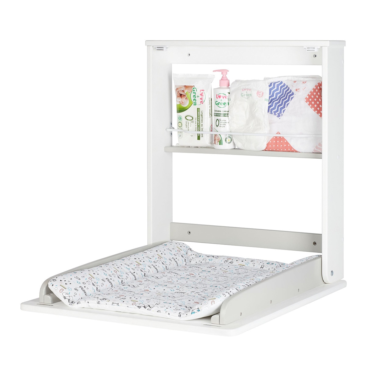 Mueble cambiador Badabulle Plouf blanco Blanco-5