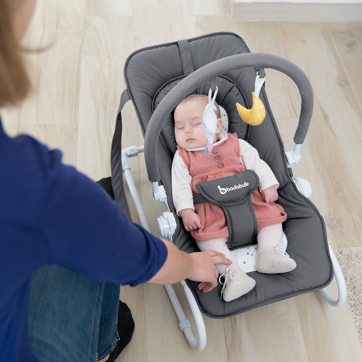 Hamaca Badabulle Easy Moonlight gris Gris-8