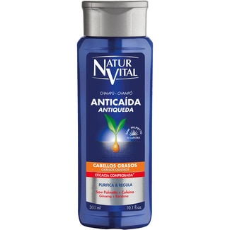 champú anticaída para cabello graso frasco 300 ml - Natur Vital
